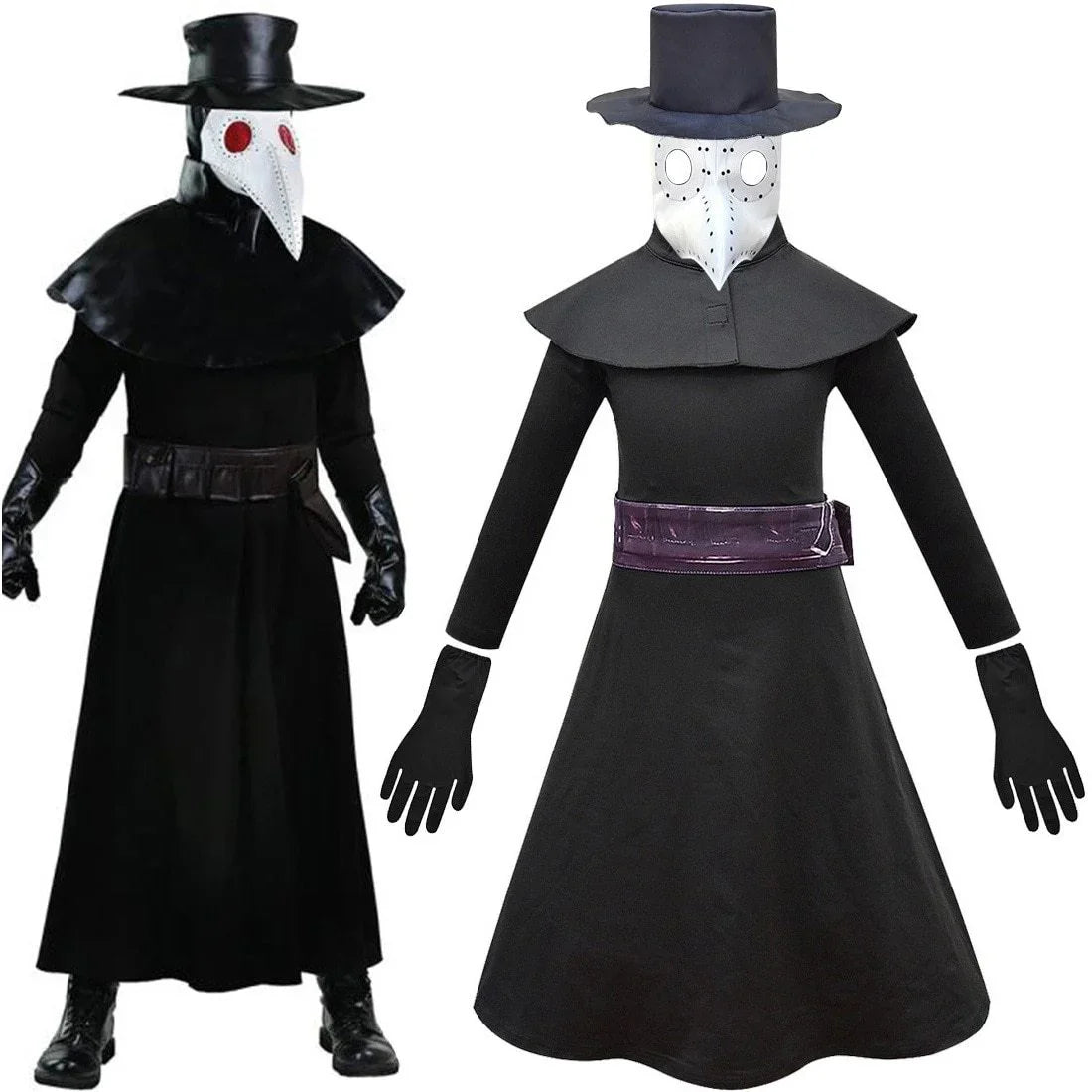 Halloween Plague Doctor Costume । Plague Doctor Costume Men Mesh With Vinyl Accessories, Plague Doctor For Adult.