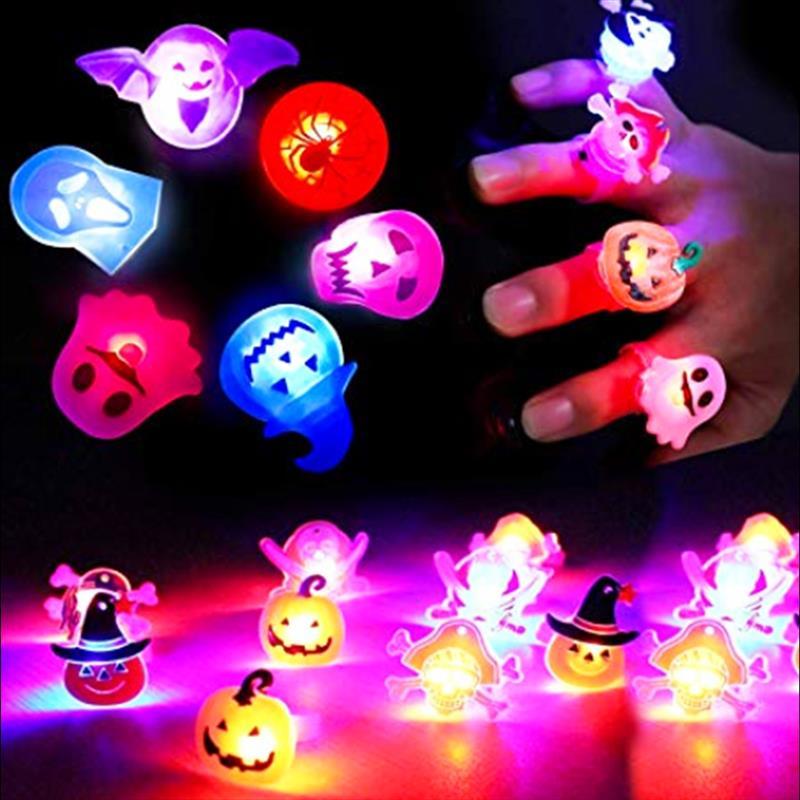 Halloween Decorations Halloween Glowing Brooch Ring.