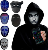 Halloween Face Masks Full Color LED Luminous Mask Face Changing Mask Party Bar Props.