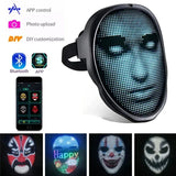 Halloween Face Masks Full Color LED Luminous Mask Face Changing Mask Party Bar Props.