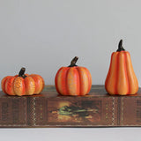 New Halloween Pumpkin Lantern Simulation Pumpkin LED Candle Lamp Resin Luminous Pumpkin.
