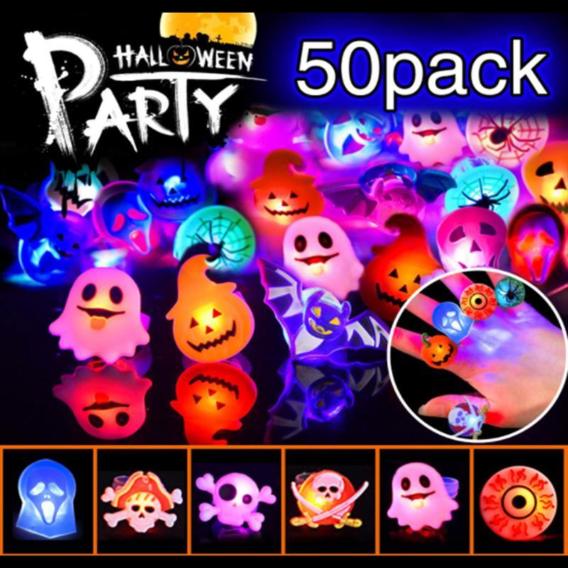 Halloween Decorations Halloween Glowing Brooch Ring.